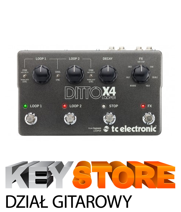EFEKTY GITAROWE - TC ELECTRONIC Ditto Looper x4 - TC Electronic